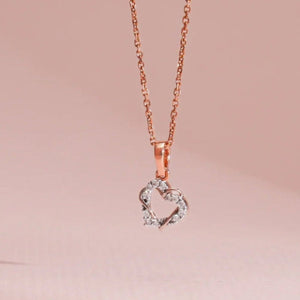 Diamond Embrace Petite Heart Necklace