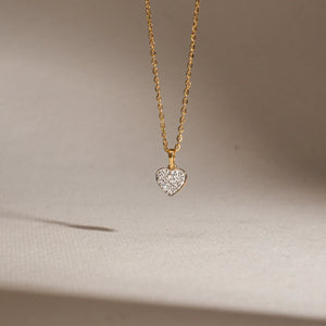 Whispered Love Diamond Heart Necklace
