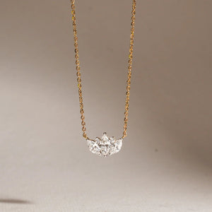 Garden Glint Gold Diamond Necklace