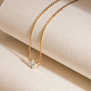Garden Glint Gold Diamond Necklace