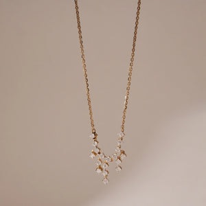 Celestial Cascade Diamond Drop Necklace