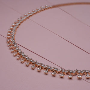 Cascading Tassel Diamond Drop Necklace