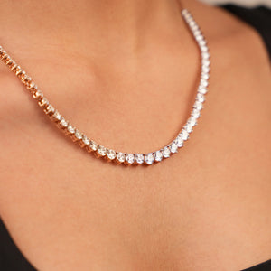 Graduated Elegance Diamond Necklace