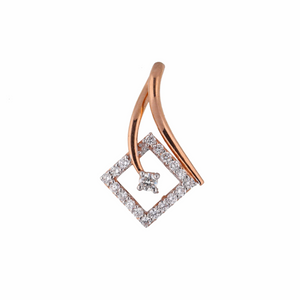 Modern Kite Charm Diamond Pendant
