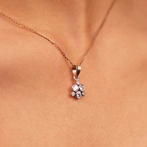 Clover Charm Diamond Pendant