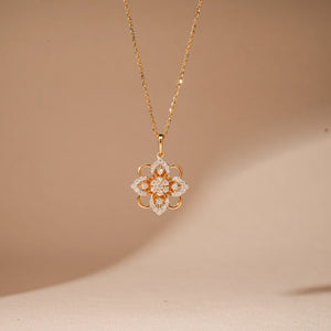 Dew Bloom Harmony Diamond Pendant