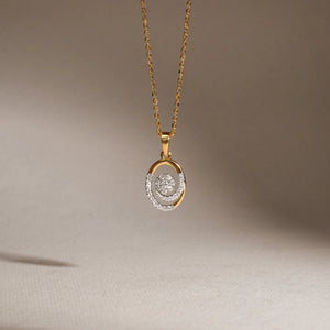 Eclipse Glow Diamond Pendant Necklace