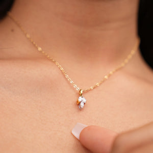 Floral Fusion Diamond Pendant