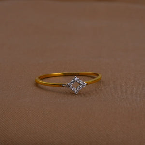 Modern Geometric Cluster Diamond Ring