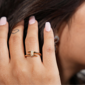 Split Shank Pavé Diamond Ring