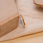 Fleur Charm Diamond Band Ring