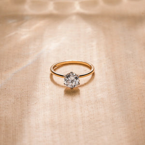 1 Carat Solitaire Round Diamond Ring