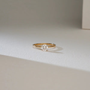Solitaire Spark Classic Gold Ring