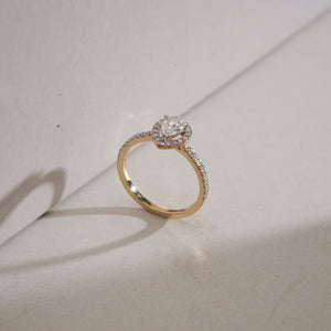 Elegant Classic Teardrop Diamond Ring