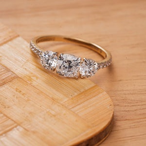 Serene Trinity Diamond Band Ring