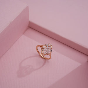 Luxe Bloom Diamond Cocktail Ring