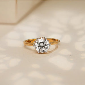 Classic Claw Round Solitaire Ring