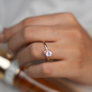 Whimsical Diamond Engagement Ring