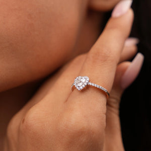 Radiant Heart Diamond Ring