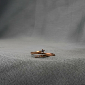 Rose Crossover Diamond Ring