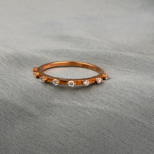 Starlit Path  Diamond Band Ring