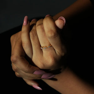 Trio Gleam Diamond Ring