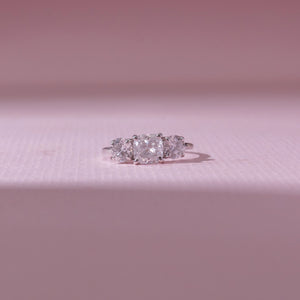 Elegant Three Stone Diamond Ring