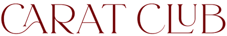Logo of CARAT CLUB with red text on a white background