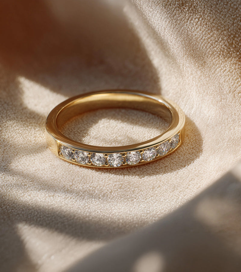 Channel Set Lab Grown Diamond Engagement Rings
