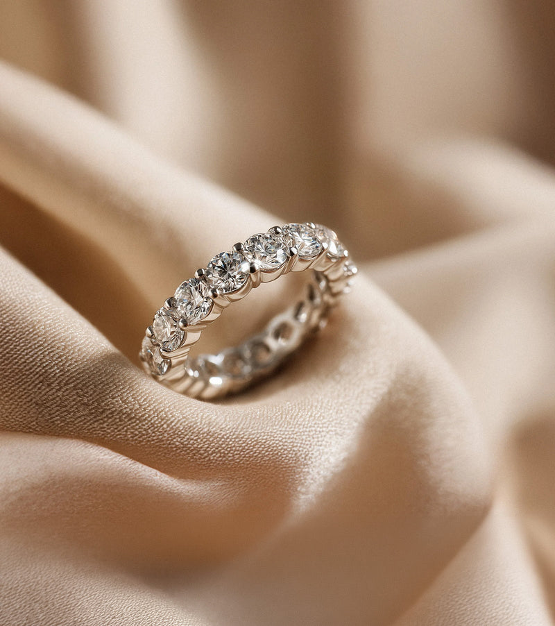 Eternity Band Lab Grown Diamond Engagement Rings
