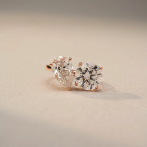 Precious Twin Stone Luxury Ring
