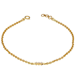 Triple Golden Diamond Bracelet