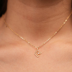 Geometric Diamond Pendant