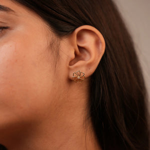 Clustered flora Diamond Stud Earrings