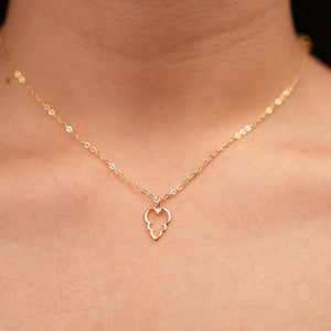 Pine-Leaf Charm Diamond Pendant