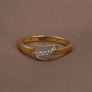 The Golden Leaf Diamond Ring