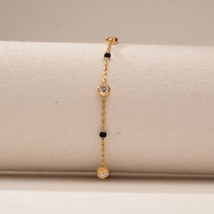 Delicate Round Chain Diamond Bracelet