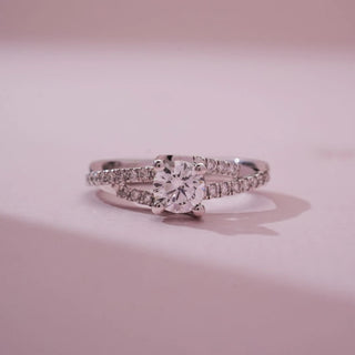 Infinity Halo Spark Diamond Ring