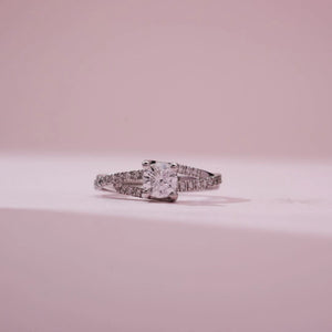 Infinity Halo Spark Diamond Ring