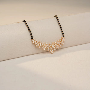 Elegant Blossom Crystal Shine Mangalsutra