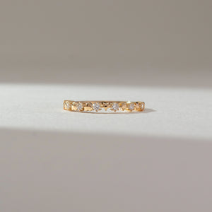 Star Heart Pattern Diamond Ring