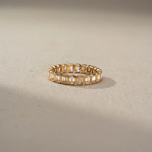 Royal Emerald Sparkle Band Ring