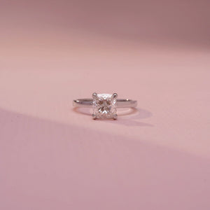 Radiant Noir Engagement Diamond Ring