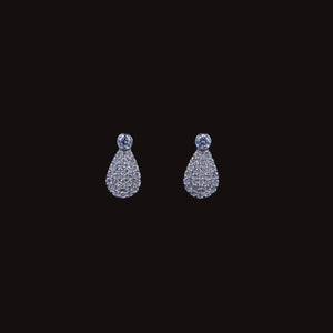 Crystal Tear Diamond Drop Earrings