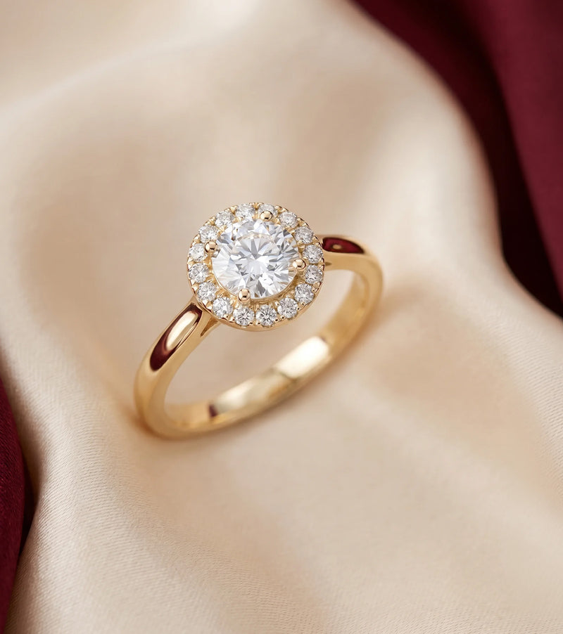 Halo Lab Grown Diamond Engagement Rings