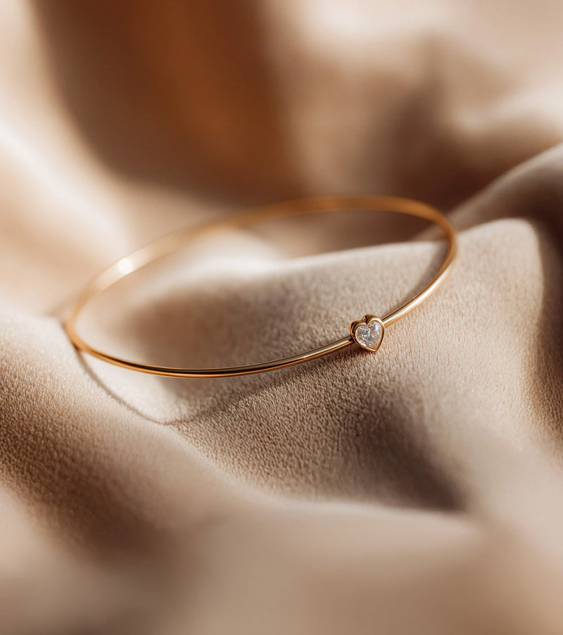 Heart Bangle and Bracelet