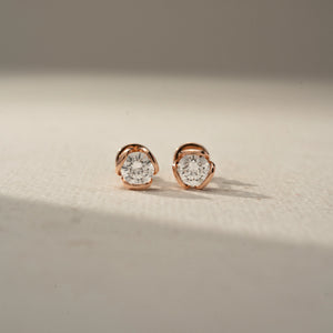 Classic Round Cut Stud Earring