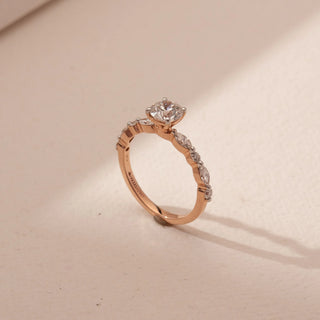 Radiant Trail Solitaire Diamond Ring