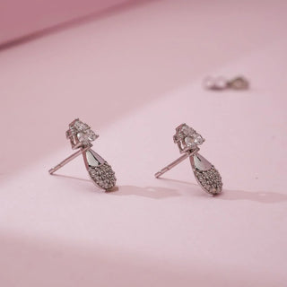 Floral Grace Pavé Diamond Studs
