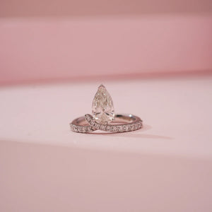 Pear Grace Diamond Wrap Ring
